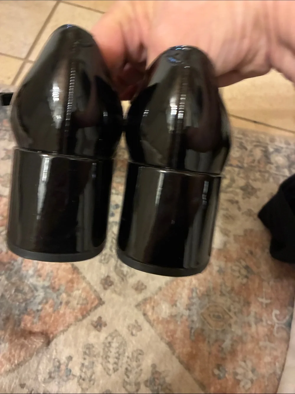 Marc Fisher Black Patent Mary‎ Jane Heels